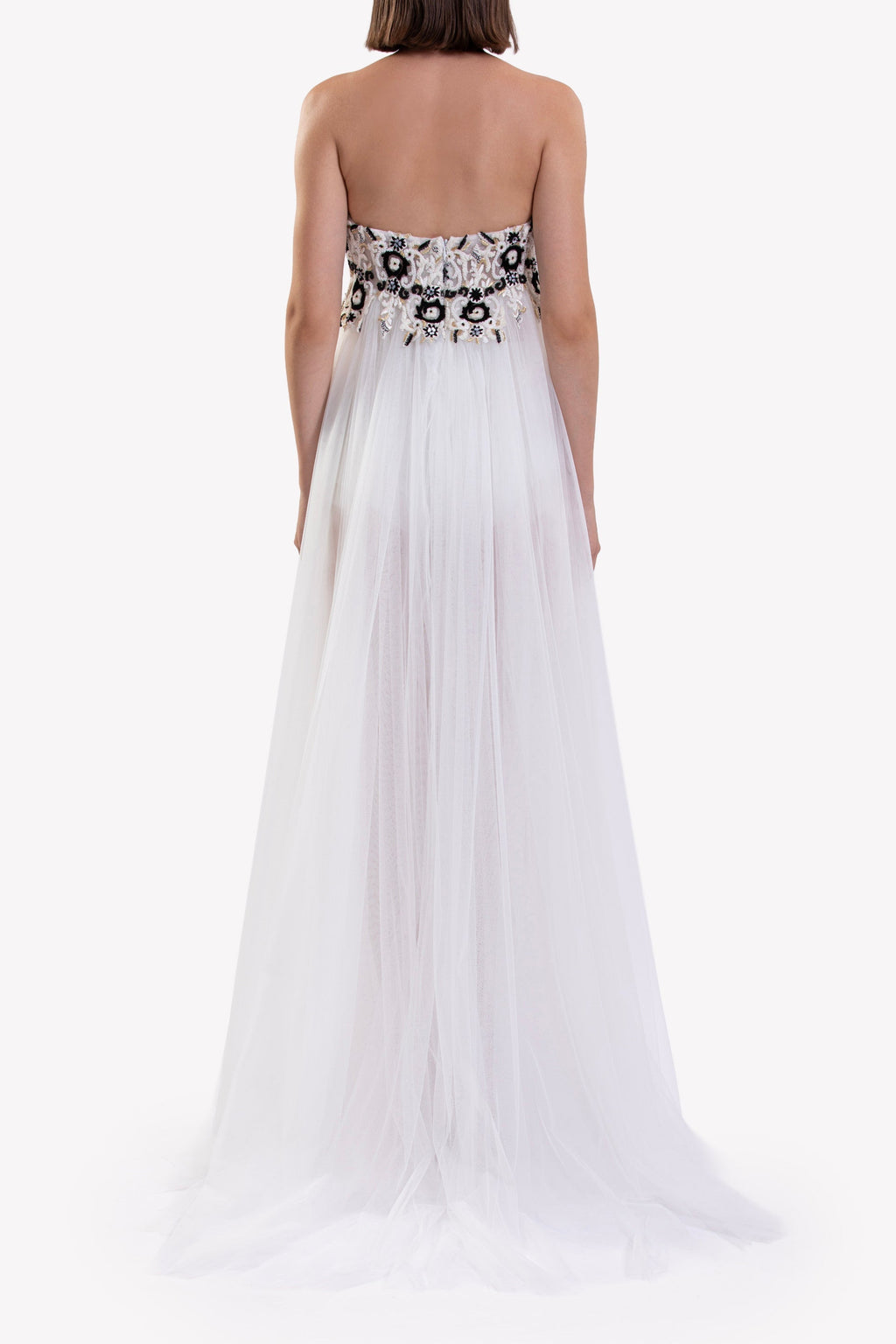 EMBROIDERED TULLE  DRESS