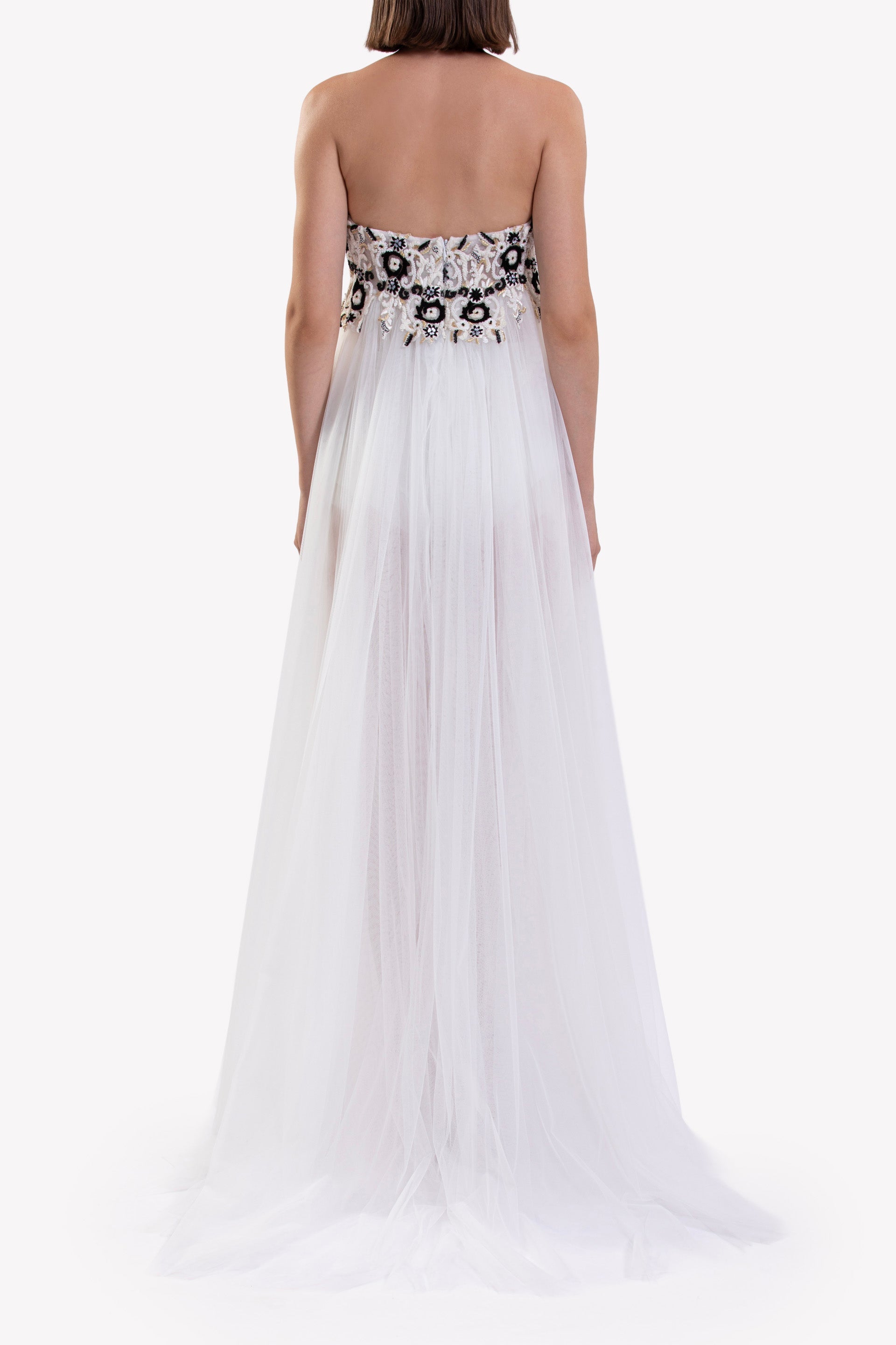 EMBROIDERED TULLE  DRESS