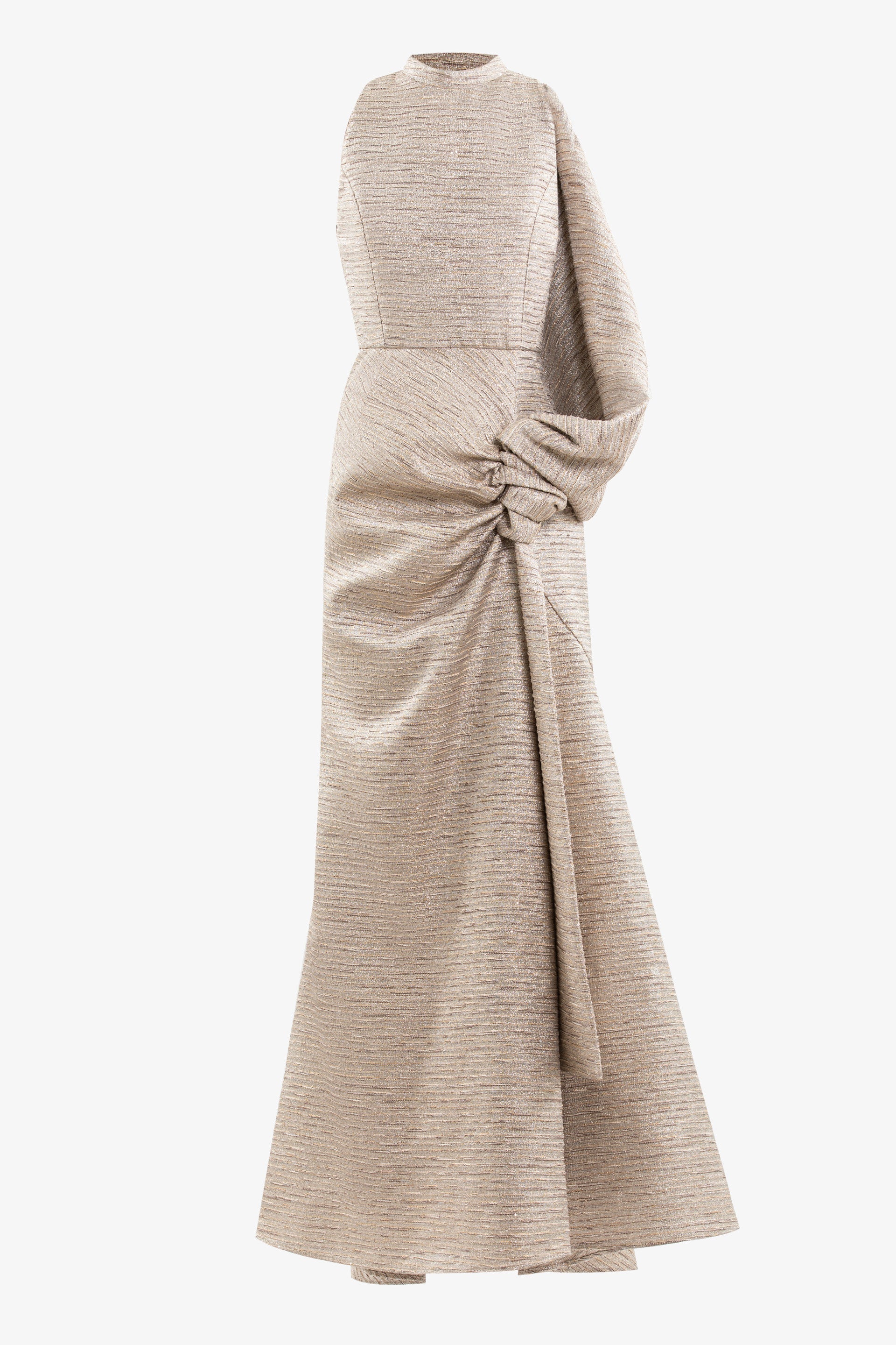 Light gold brocade dress