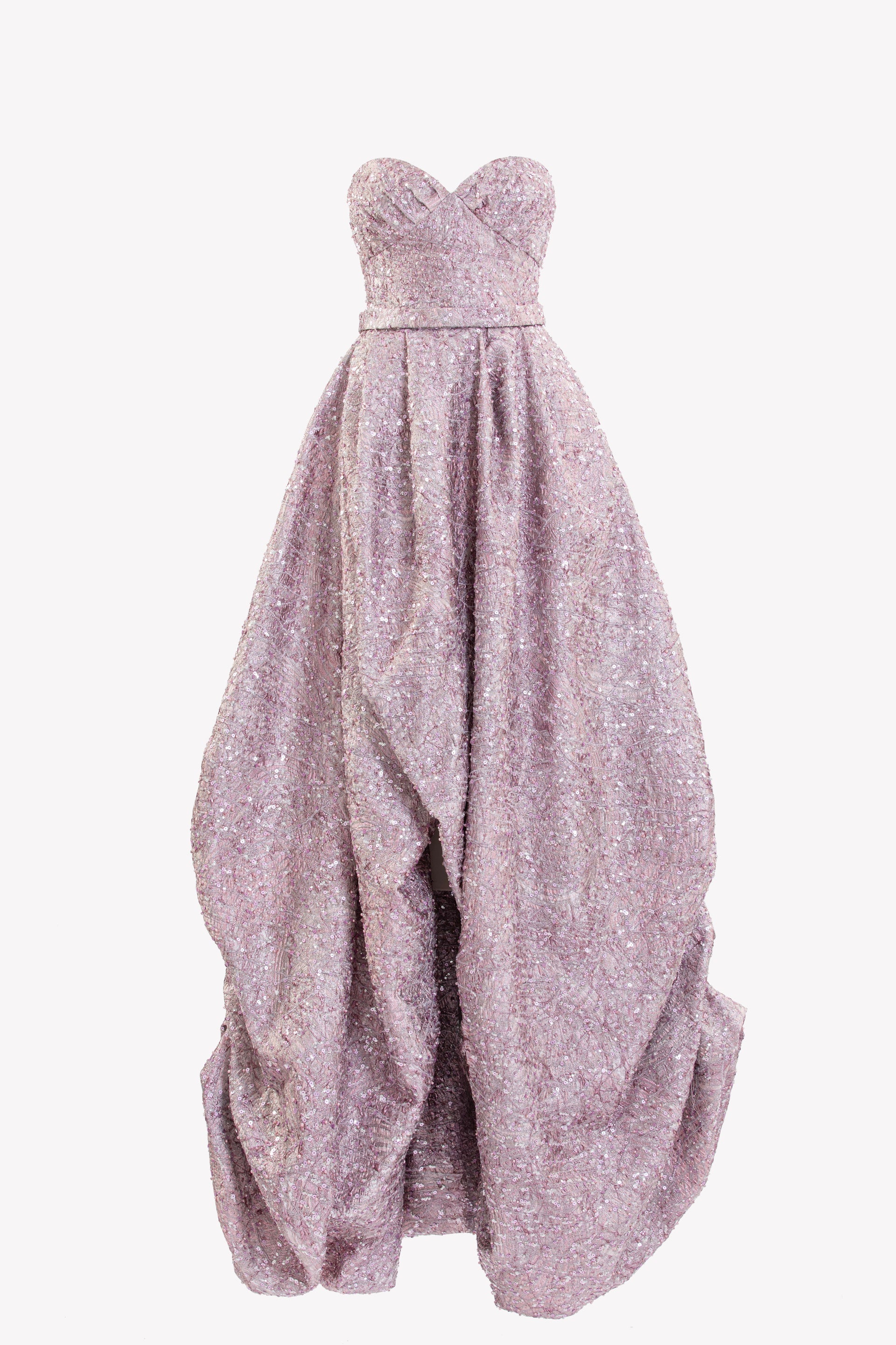 BROCADE HIGH-LOW  DRESS