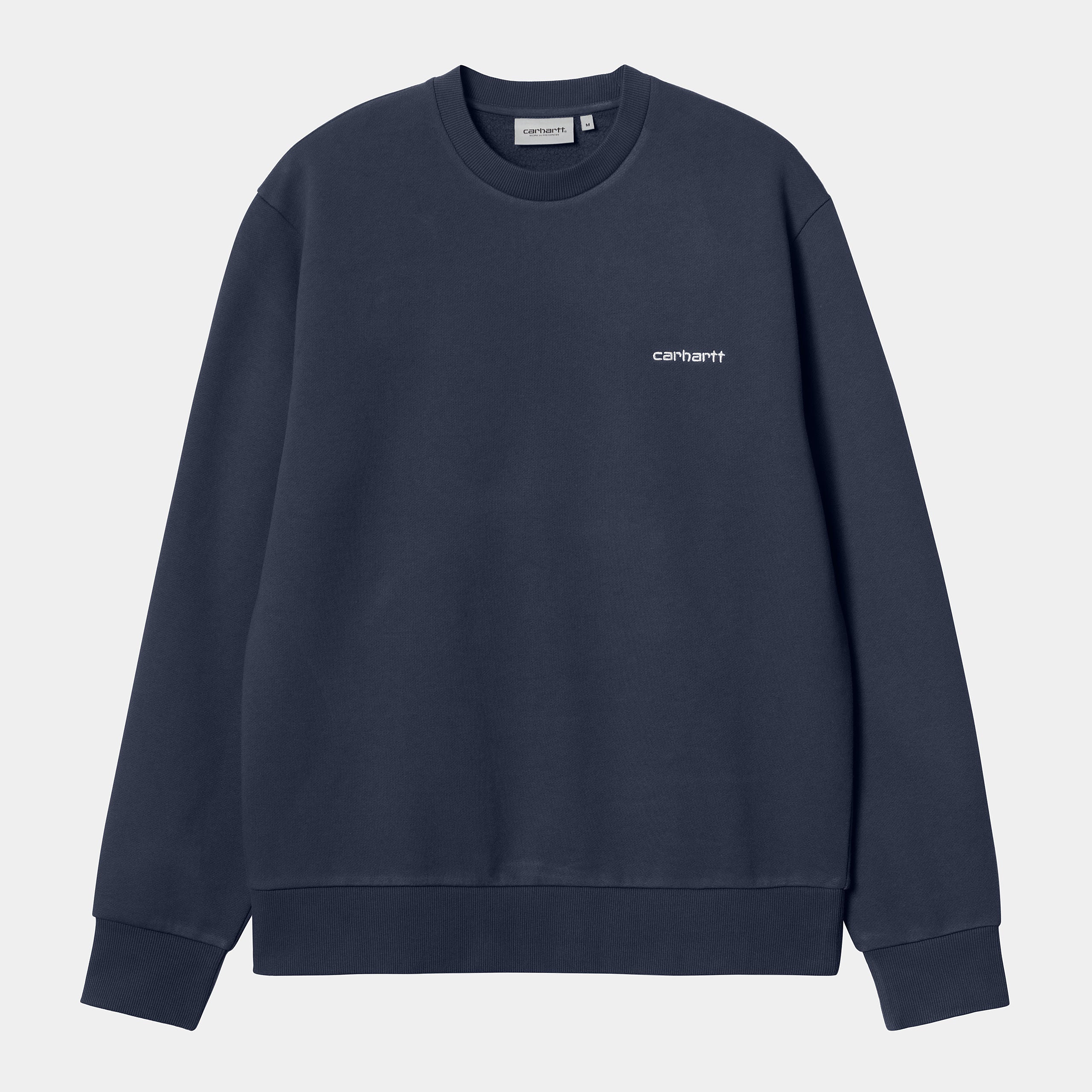 Carhartt WIP Mens Script Embroidery Sweat Top - Air Force Blue