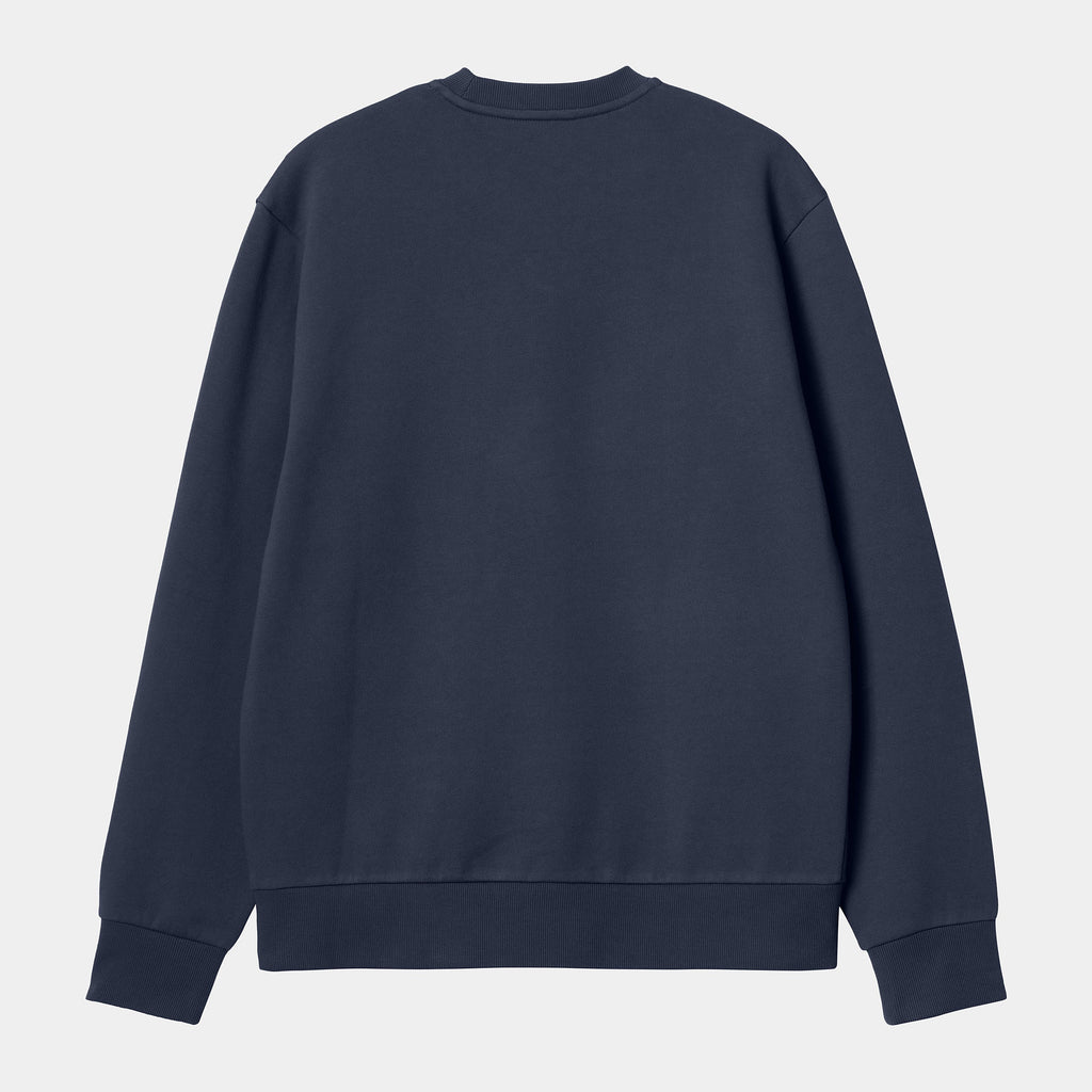 Carhartt WIP Mens Script Embroidery Sweat Top - Air Force Blue
