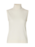 SELECTED Thea SL Knit Roll Neck in Egret