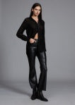 Rag & Bone Casey Faux  Leather Cropped Flare