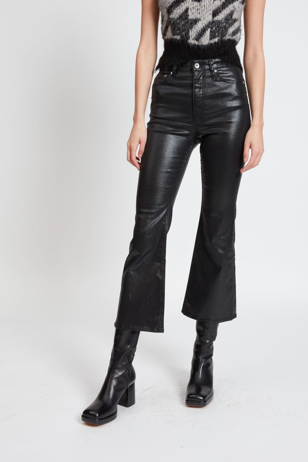 rag & bone Casey High-Rise Ankle Flare Jeans