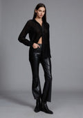 Rag & Bone Casey Faux  Leather Cropped Flare