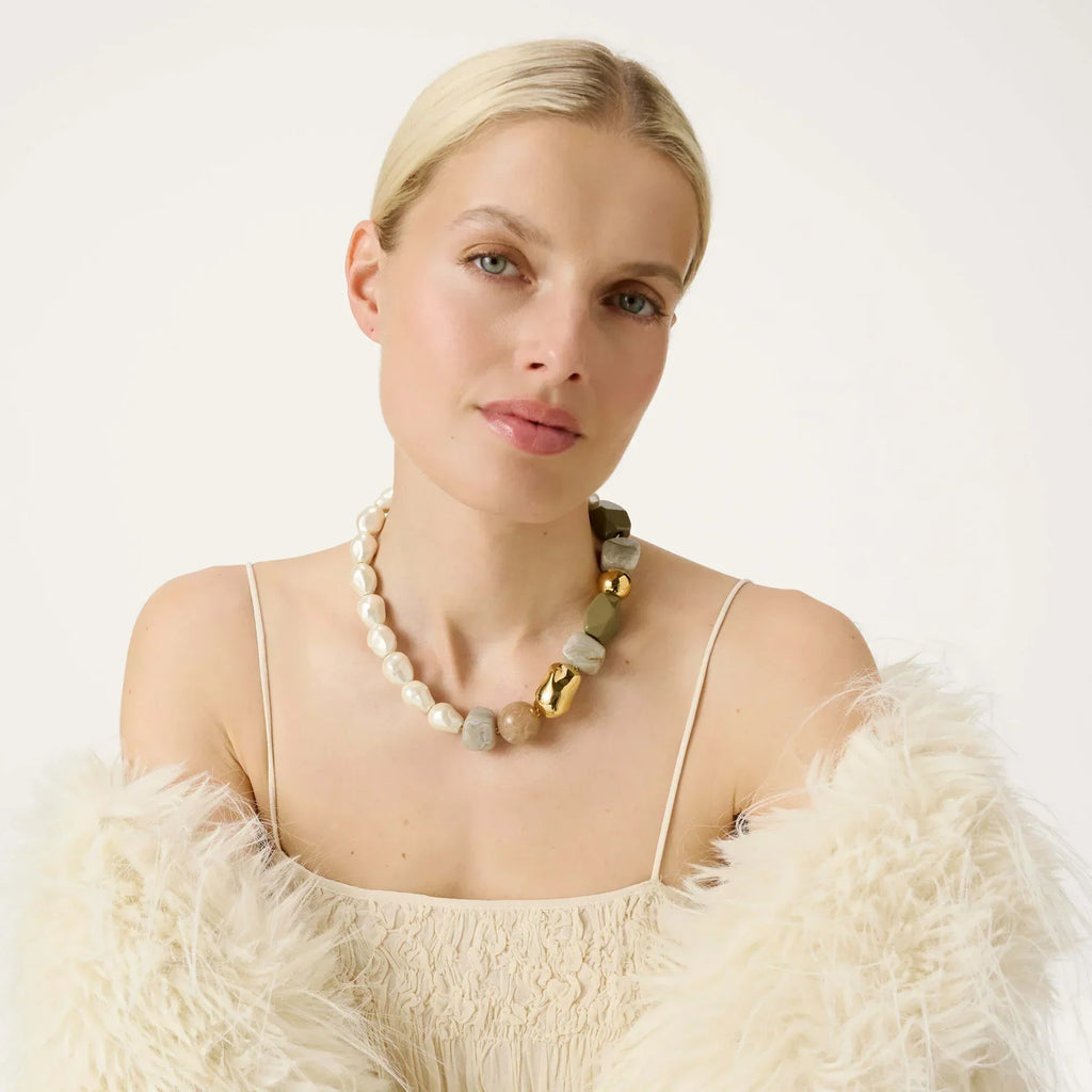 Vanessa Baroni Winter Ibiza Necklace Green