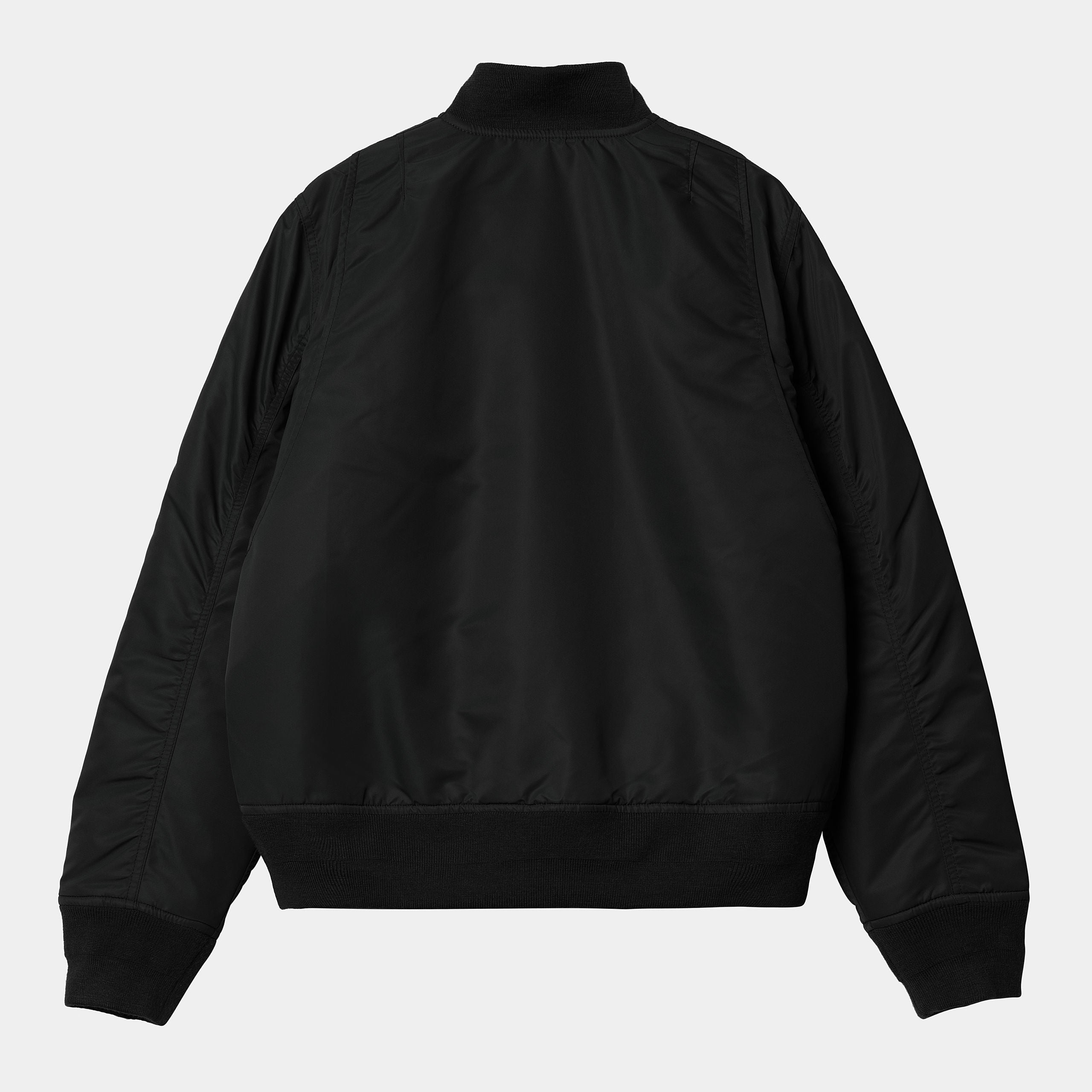 Carhartt WIP Womens Olten Bomber Jacket - Black / Smoke Green