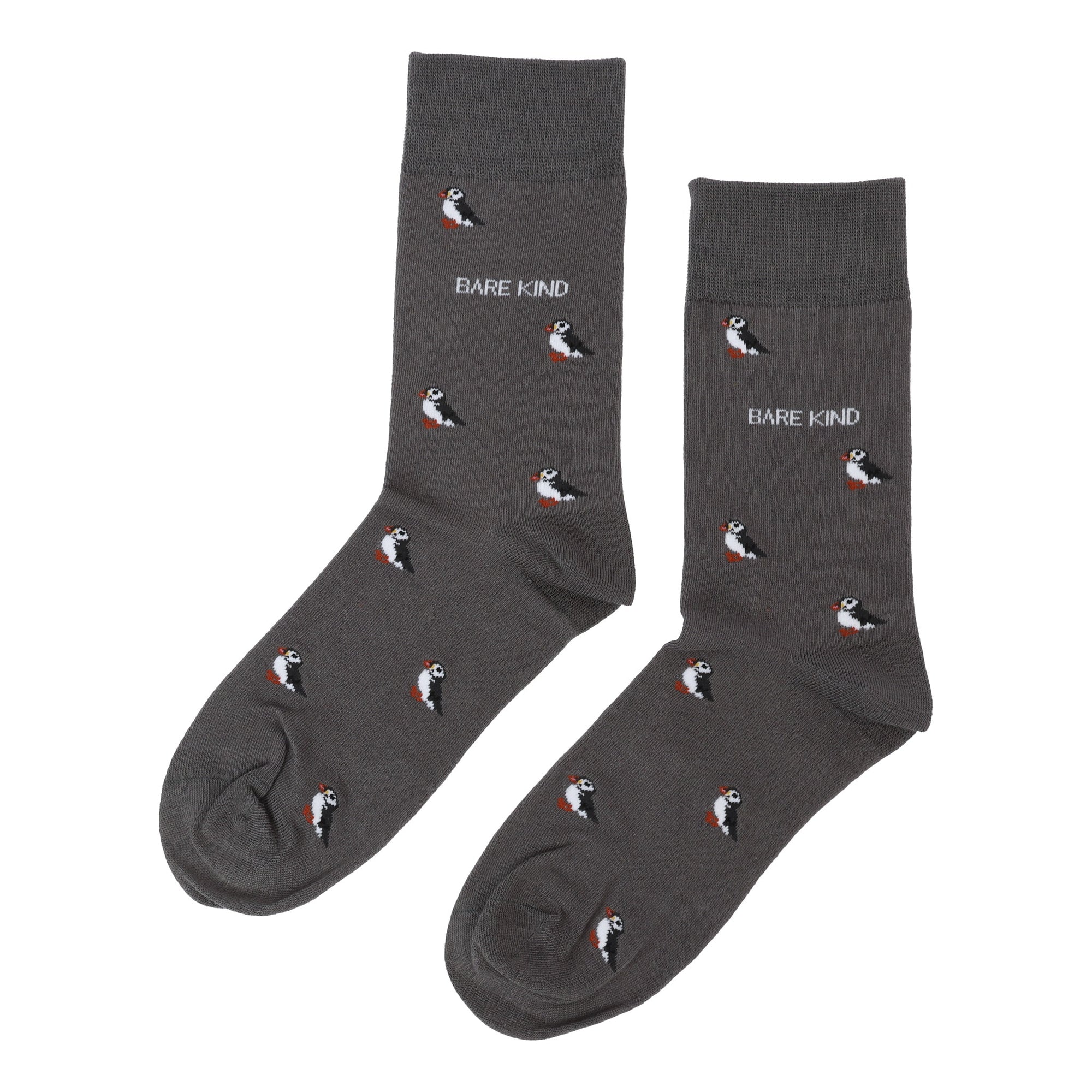 Bare Kind Save the Puffin Small Motif Bamboo Socks